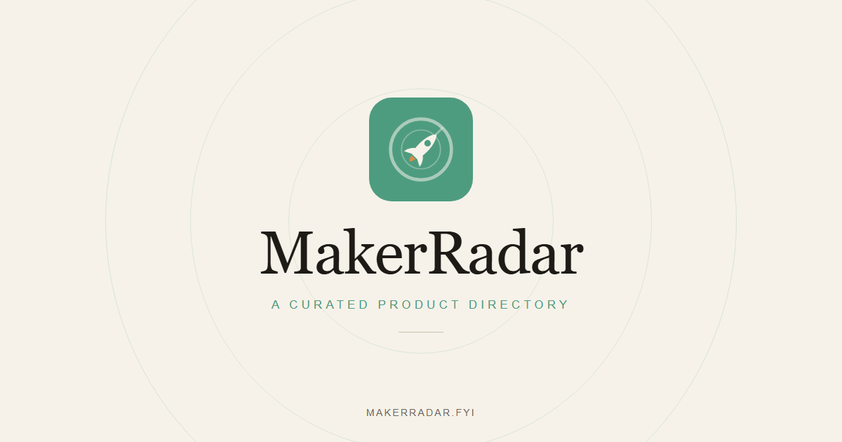 The Maker Off Rader MakerRadar — Discover Useful Products, Tools & Projects